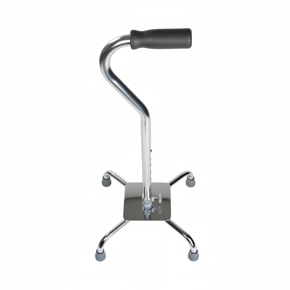 Top view showing four-point base and wide footprint