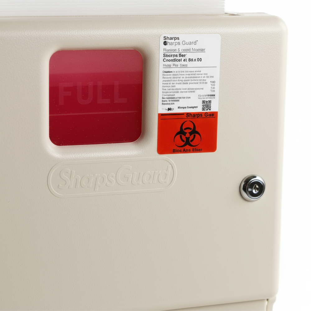 Viewing window and lock close-up