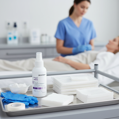 Wound care supplies setup