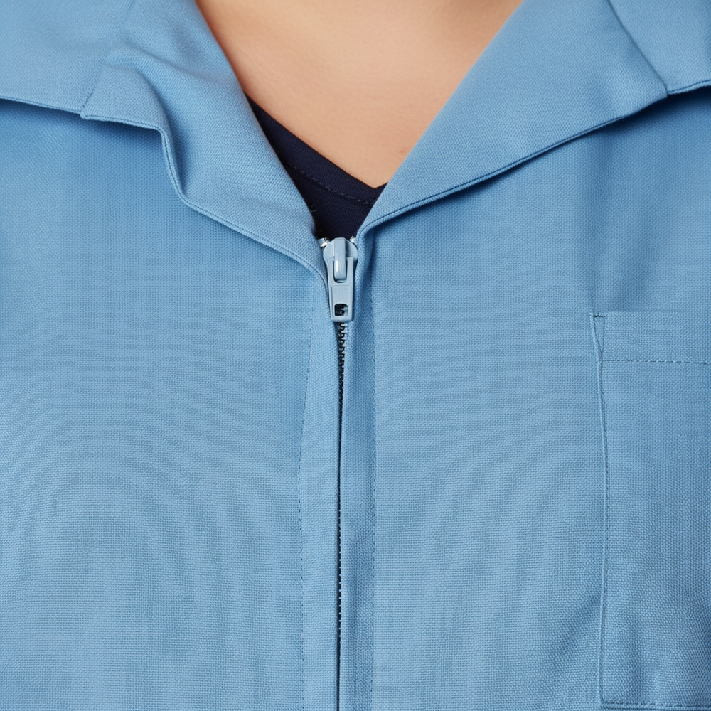 Zip front detail