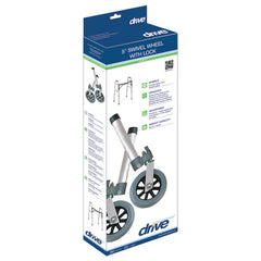 Swivel Wheel with Lock & Two Sets of Rear Glides