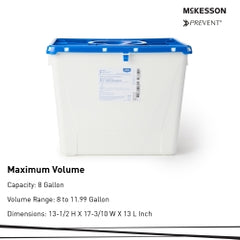 McKesson Prevent Pharmaceutical Waste Container - 8 Gallon PG-II Non-Hazardous Sharps Disposal
