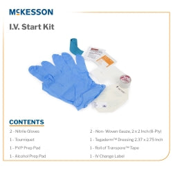 McKesson I.V. Start Kit - Complete Sterile IV Insertion Procedure Pack