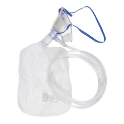 McKesson Elongated Non-Rebreather Oxygen Mask with Head Strap - Pediatric High Concentration (7ft Tubing)
