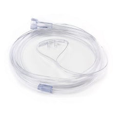 Adult Nasal Cannula with 7ft Kink-Resistant Tubing - Clear Over-Ear Oxygen Delivery