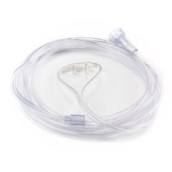 Adult Nasal Cannula with 7ft Kink-Resistant Tubing - Over-Ear Design, Single Patient Use