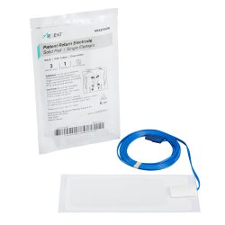 McKesson Argent Patient Return Electrode - Disposable Electrosurgical Grounding Pad with Hydrogel, 10-Foot Cord, Adult