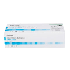 McKesson Intermittent Urethral Catheter - Sterile, Straight Tip, Polished Staggered Eyelets, Luer End