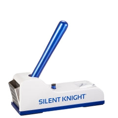 Silent Knight Hand Operated Pill Crusher - Professional Grade with Dual-Action Crushing, Surgical Steel (Blue/White)