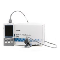 McKesson Handheld Pulse Oximeter Adult SpO2 Monitor - 72Hr Storage ...
