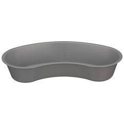 Graphite Kidney-Shaped Emesis Basin - Single Patient Use Medical Grade Plastic Basin