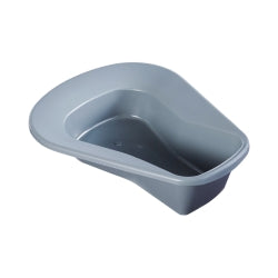McKesson Stackable Bedpan, Graphite, 15 Inch, 250 lb Capacity, Single Patient Use