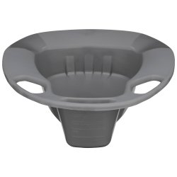 McKesson Stackable Bedpan, Graphite, 15 Inch, 250 lb Capacity, Single Patient Use