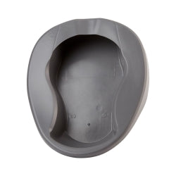 McKesson Pontoon Bedpan - Graphite 15 Inch Single Patient Use with Non-Stick Surface & 250 lb Capacity