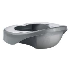 McKesson Pontoon Bedpan - Graphite 15 Inch Single Patient Use with Non-Stick Surface & 250 lb Capacity
