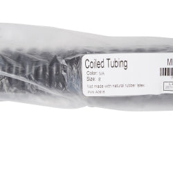 LUMEON Blood Pressure Coiled Tubing - 8-Foot Latex-Free Extension with Female Luer Connector, Black