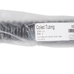 LUMEON Blood Pressure Coiled Tubing - 8-Foot Latex-Free Extension with Female Luer Connector, Black