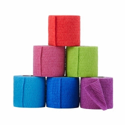 Self-Adhering Cohesive Bandage - Multi-Color Pack - Light Compression Wrap
