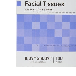 2-Ply Facial Tissues White - Soft Embossed Medical-Grade for Healthcare & Office Use