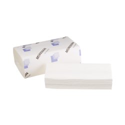 Multi-Fold Paper Towels - 1-Ply, 9 x 9.45 Inch, Embossed, Sustainable RRF, White