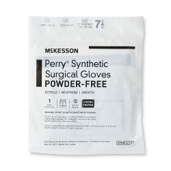 McKesson Perry Performance Plus Neoprene Powder-Free Sterile Surgical Gloves - Latex-Free, Dark Green