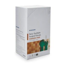 McKesson Perry Performance Plus Neoprene Powder-Free Sterile Surgical Gloves - Latex-Free, Dark Green