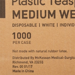 Disposable Plastic Spoons White 5.5 Inch - Individually Wrapped - Case of 1000