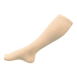 Protective Leg Sleeve Below Knee - Beige Compression Sleeve for Fragile Skin