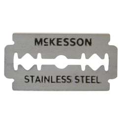 McKesson Double Edged Razor Blade - Teflon Coated Stainless Steel Surgical Prep Blades
