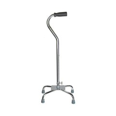 Large Base Quad Cane - Steel Frame with Padded Offset Handle | 300 lbs Capacity