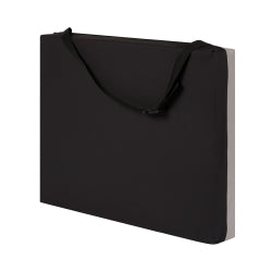 Bariatric Seat Cushion with Gel Foam Core - Black Nylon Cover - Pressure Relief Support Up to 500 lbs