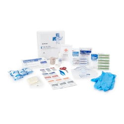 First Aid Kit 50 Person - Plastic Case, Comprehensive Emergency Supplies, 2.625 x 9.875 x 10 Inch