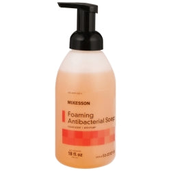 Antibacterial Foaming Hand Soap - Light Orange Scent, 5.5-7.5 pH Balance, 18 oz Pump Bottle