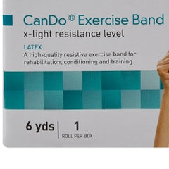 McKesson CanDo Yellow Extra Light Resistance Exercise Band - 6 Yard Roll, 5 Inch Width