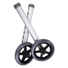 McKesson Walker Wheels for 1-Inch Frame Diameter - Durable Mobility Aid Accessory - Pair