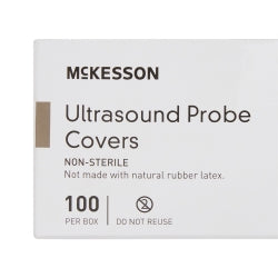 Ultrasound Probe Covers - Polyurethane Non-Sterile with Beaded Cuff, 1 x 9 Inch, Latex-Free (Bulk)