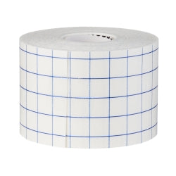 Dressing Retention Tape - Breathable Fabric with Grid Guidelines, Non-Sterile, White, Latex-Free