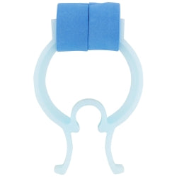 Disposable Foam Nose Clip for Spirometry - Blue Plastic with Soft Pads