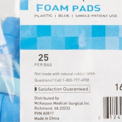 Disposable Foam Nose Clip for Spirometry - Blue Plastic with Soft Pads