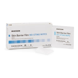No-Sting Skin Barrier Film Wipes - Alcohol-Free Protective Barrier, Sterile Individual Packets
