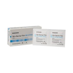 No-Sting Skin Barrier Film Wipes - Alcohol-Free Protective Barrier, Sterile Individual Packets