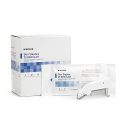 McKesson Surgical Skin Stapler - 35 Pre-Loaded Stainless Steel Staples, Sterile Disposable