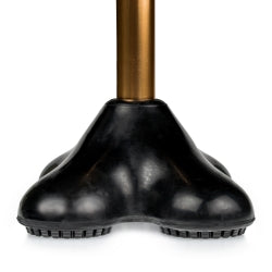 McKesson 4-Point Cane Tip - Black Rubber Self-Standing Quad Base for 3/4 Inch Canes