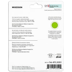 McKesson 4-Point Cane Tip - Black Rubber Self-Standing Quad Base for 3/4 Inch Canes