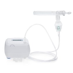Small Volume Compressor Nebulizer System - Portable Aerosol Therapy Machine with Mouthpiece, 6ft Tubing, 6ml Cup