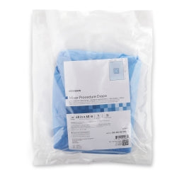 McKesson Surgical Minor Procedure Drape - SMS Fabric with Adhesive Fenestration