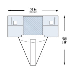 Sterile Under Buttocks Drape with Fluid Collection Pouch - OB/GYN Surgical Drape