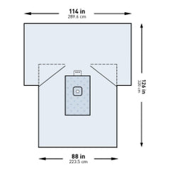 Orthopedic Lower Extremity Surgical Drape - SMS Fabric, Sterile, Fluid-Resistant - 114x88x126 or 108x80x124 Inch
