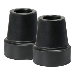 McKesson Black Rubber Cane Tip - Latex-Free Replacement Tip for Standard & Quad Canes