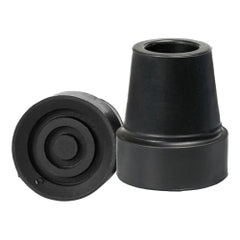McKesson Black Rubber Cane Tip - Latex-Free Replacement Tip for Standard & Quad Canes